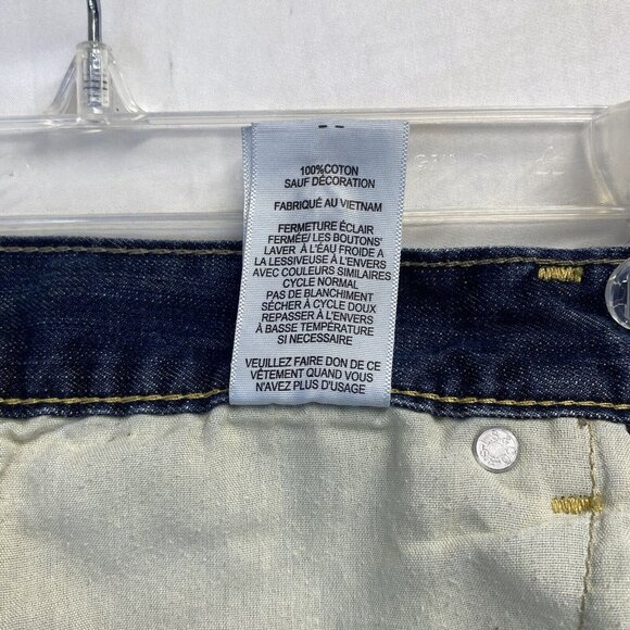 Levi’s 511 Skinny Cut-Off Raw Hem Denim Shorts Girls 12 Reg Blue Mid-Rise Used - Picture 14 of 16